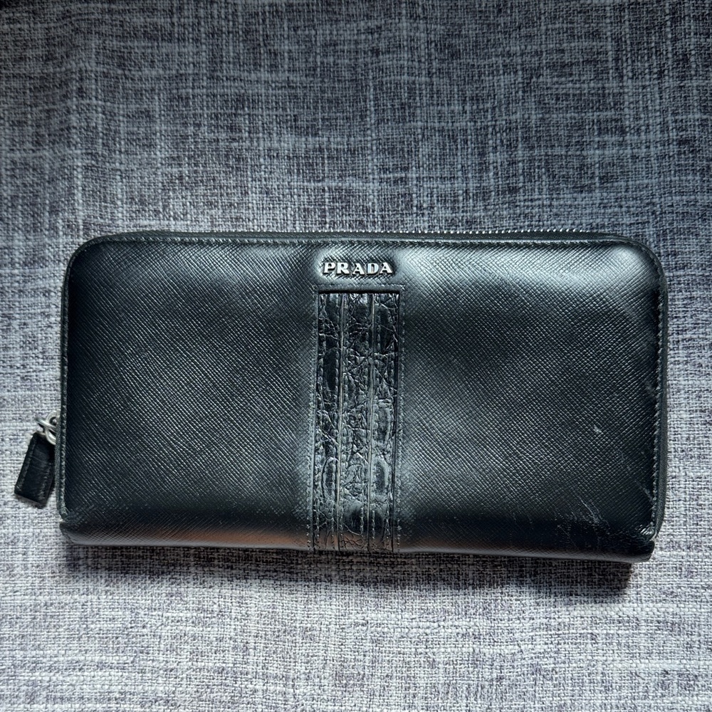 Prada Black Leather Wallet